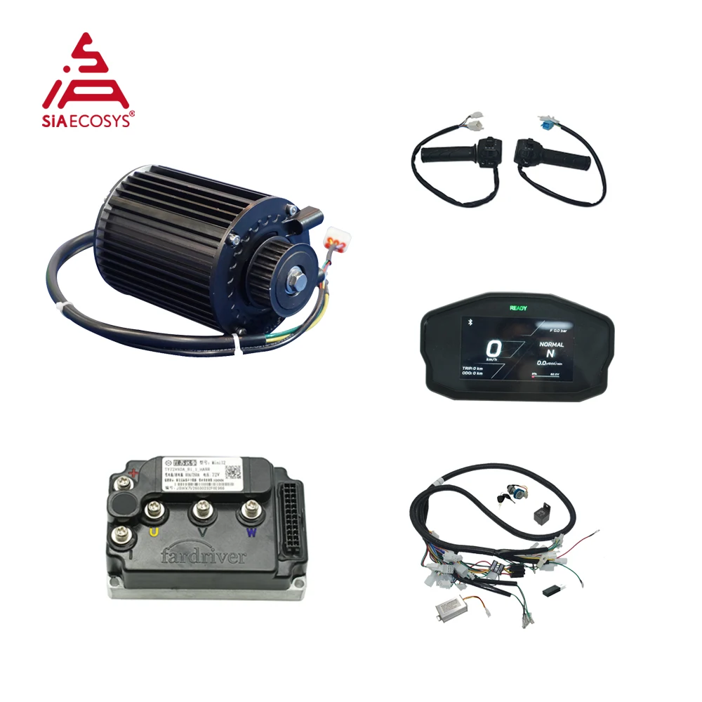 

Комплекты моторов QSMOTOR QS90 1000W Mid Drive 72V с контроллером Fardriver ND72260 mini12 и дисплеем SCJ 4.3 дюйма