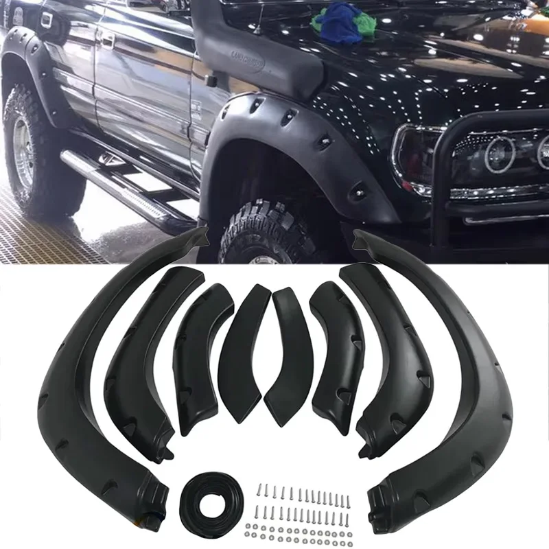 

Колесная арка, расширители крыльев, брызговики, автомобильные аксессуары с двойной кабиной для Toyota Land Cruiser 80 серии LC80 Prado FJ80 4500 1992-1997 гг.