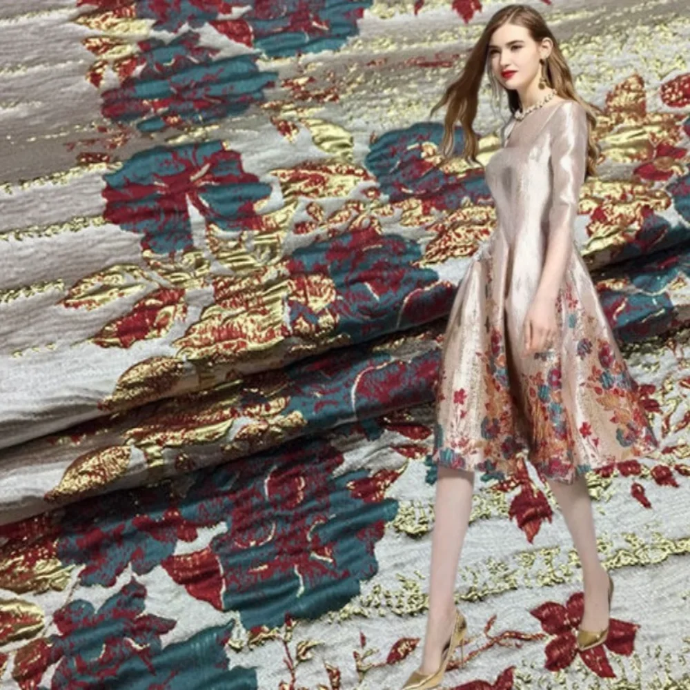 

Ткань жаккардовая брокадная для платьев, ветровок, костюмов, европейский бренд, модный дизайн, оптовая продажа, материал для шитья, ткань на метры, для курток