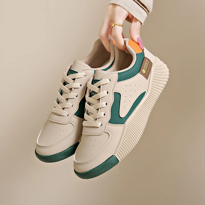 

Women Casual Sneakers Female Autumn Lace Up Platform Sneakers Fashion Thick Bottom Walking Shoes Soft Soled Running Shoe Zapatos