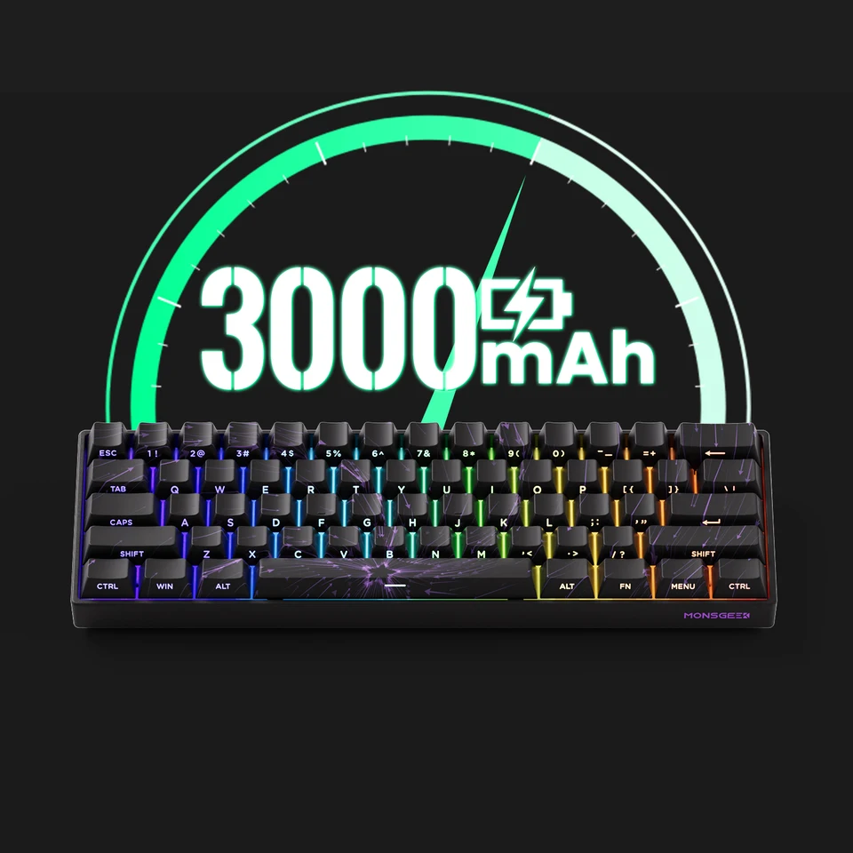 MONSGEEK メカニカルキーボード 磁気スイッチ 60% ワイヤレス