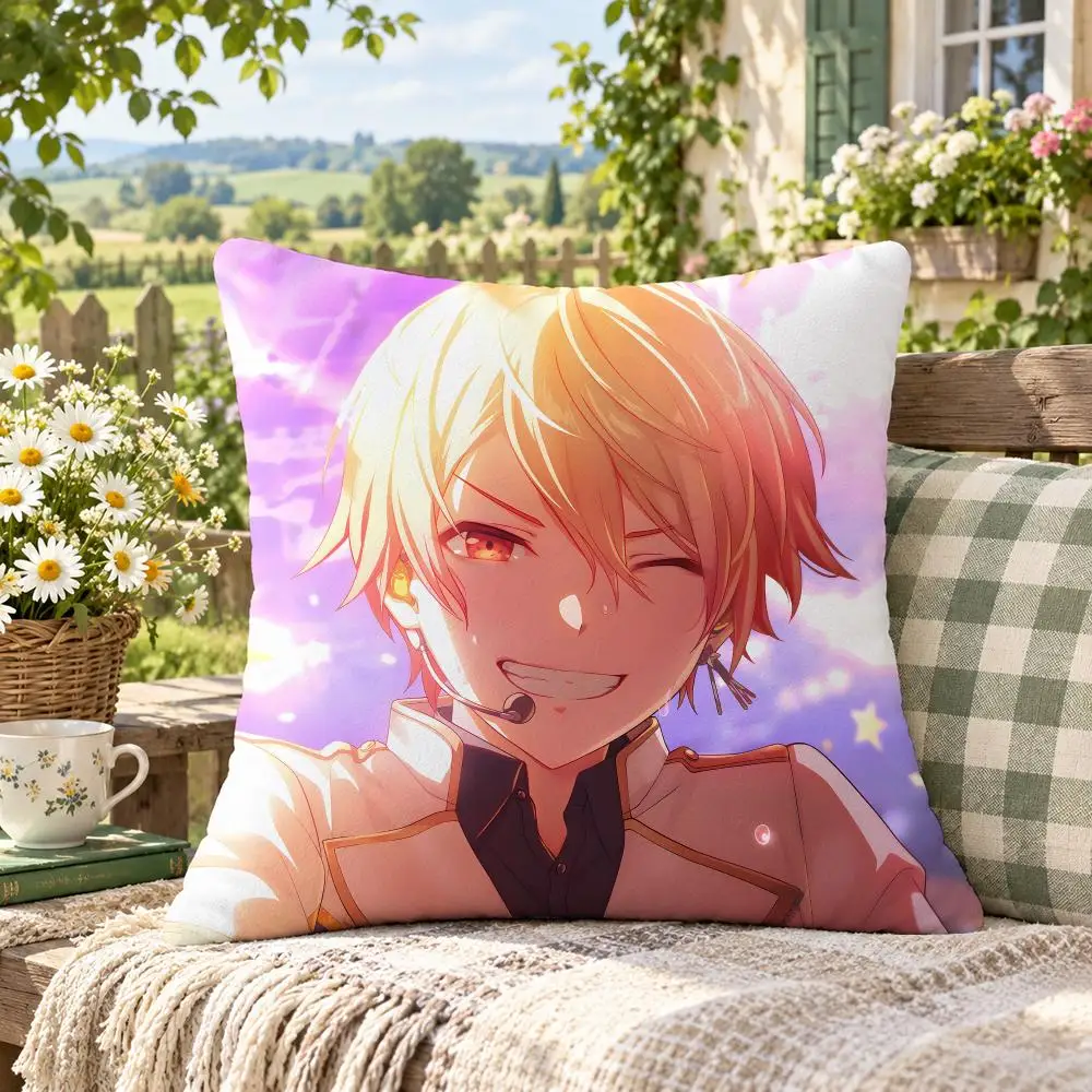 Game Project Sekai T-Tenma Tsukasa Cushion Cover Soft Short Plush Anti-Mite Sofa Bedroom Den Car Dorm Decor Gifts