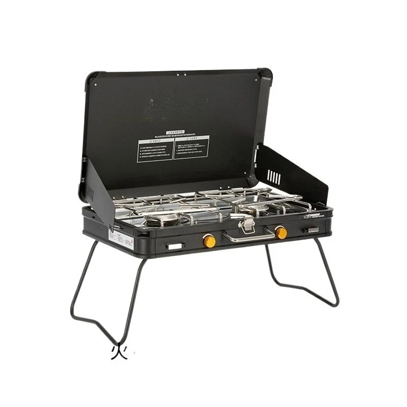 موقد تخييم يعمل بالغاز في الهواء الطلق، موقد كاسيت شواء للنزهات، موقد شواء محمول قابل للطي Firefox pro