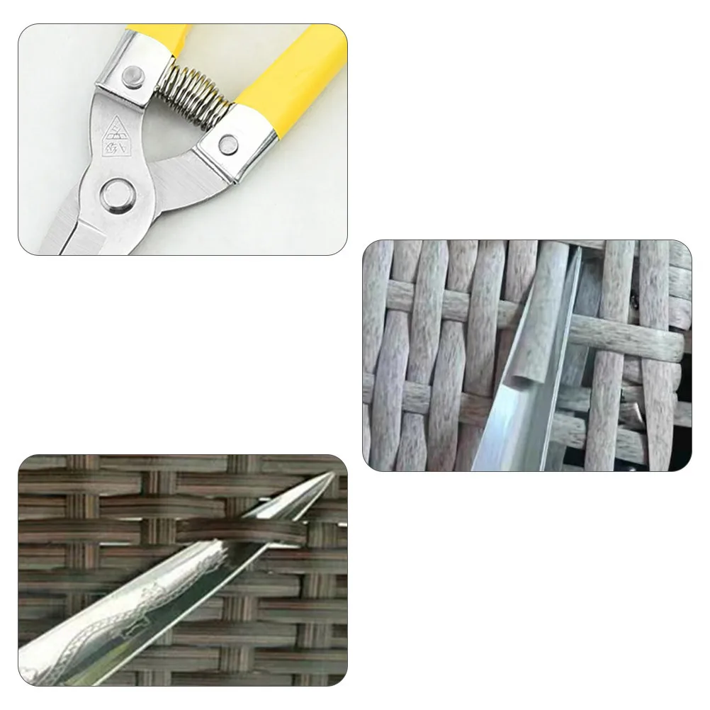 

1 Set Dragon Pattern Pry Tool Smooth Metal Handle For Basket Weaving Supplies Rattan Repair Scissor Wicker Furniture Webbing