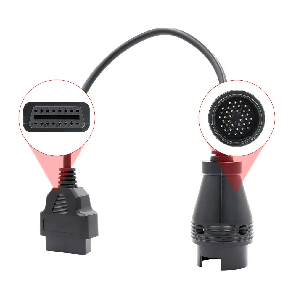 A+++ Quality for Benz 16 Pin To 38 Pin OBD 2 Adapter Cable for Mercedes 38Pin Connector MB 38 Pin OBD2 OBDII Diagnostic Cable