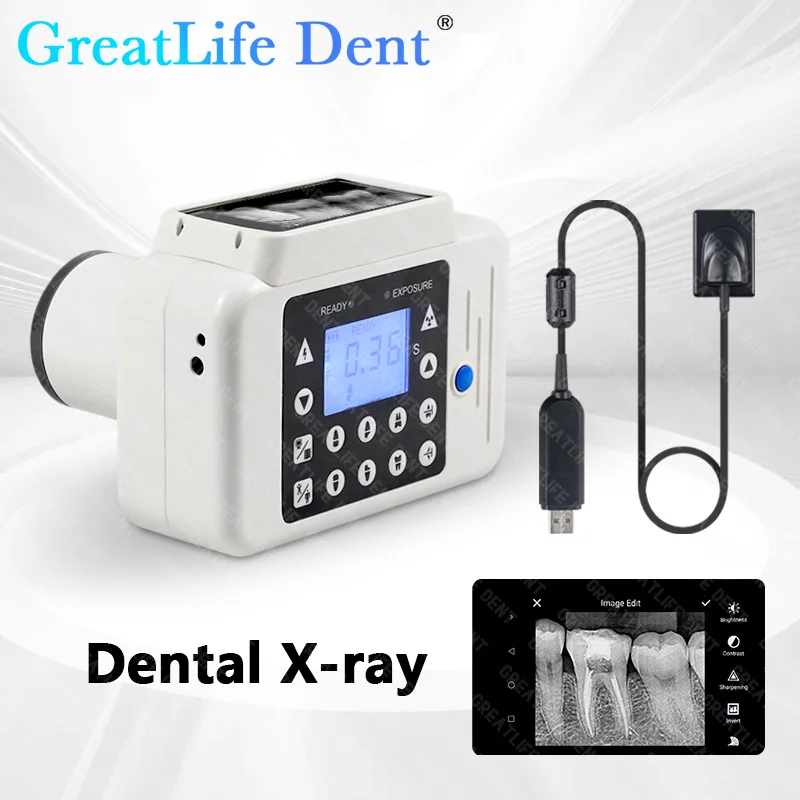 GreatLife  Dental X Ray Camera With Sensor For Dentist Digital X Ray Unit High Frequency X-ray Machine Rvg Image Sensor System