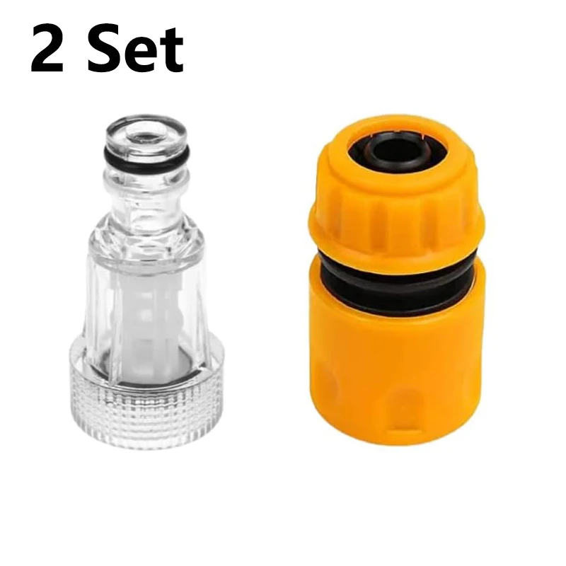 3/4 "Hogedrukreiniger Waterfilter Inlaat Connector Pistool Adapter En Slang Einde Quick Connector Tuinslang Voor Connectoren