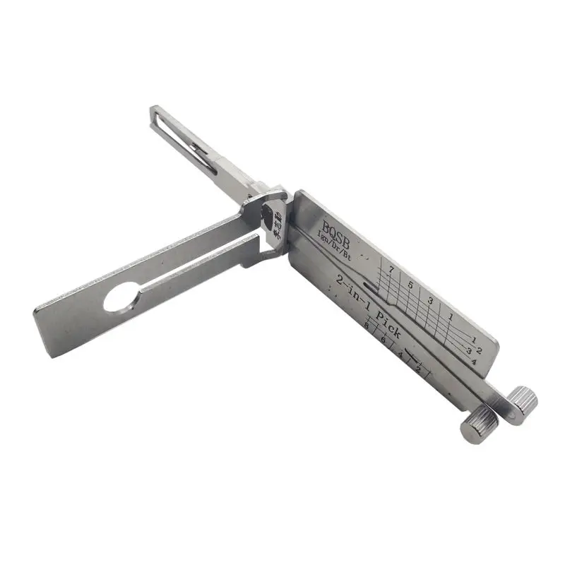Lishi BQSB 2 in 1 Lock Pick Decoder Ignition Car door open for BAIC Senova models Vertical milling
