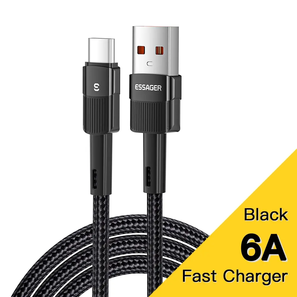 Essager 6a Typ C USB-Kabel Schnell ladung für Huawei P40 Pro P30 66W Kabel Ladegerät Datenkabel für Samsung S21 Ultra S20 Poco