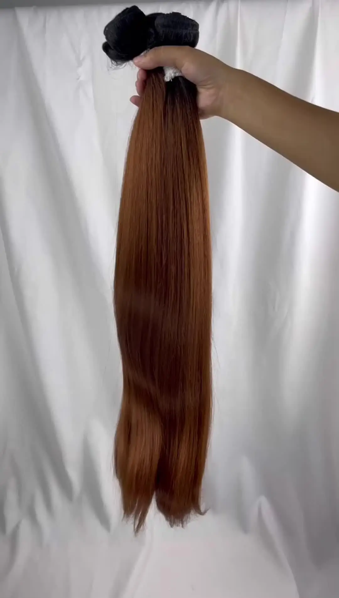 Bone Straight Hair Bundles Salon Natural Hair Extensions Fake Fibers Super Long Synthetic Yaki Straight Hair Weaving Full to End