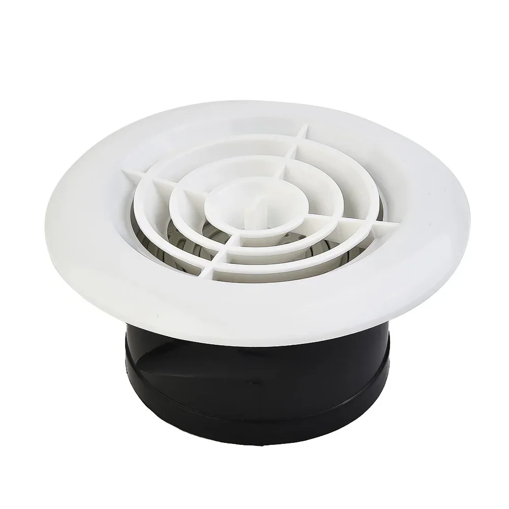 Adjustable Air Ventilation Grill Outlet Cover Round Ducting Ceiling Wall Hole Air Vent Grille Louver Air Outlet Fresh System