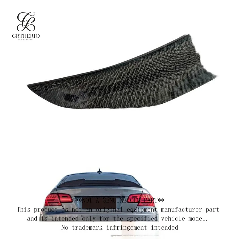 Suitable for BMW 3 Series E92 PSM model carbon fiber football-pattern , fixed wind wing, rear , small spoiler