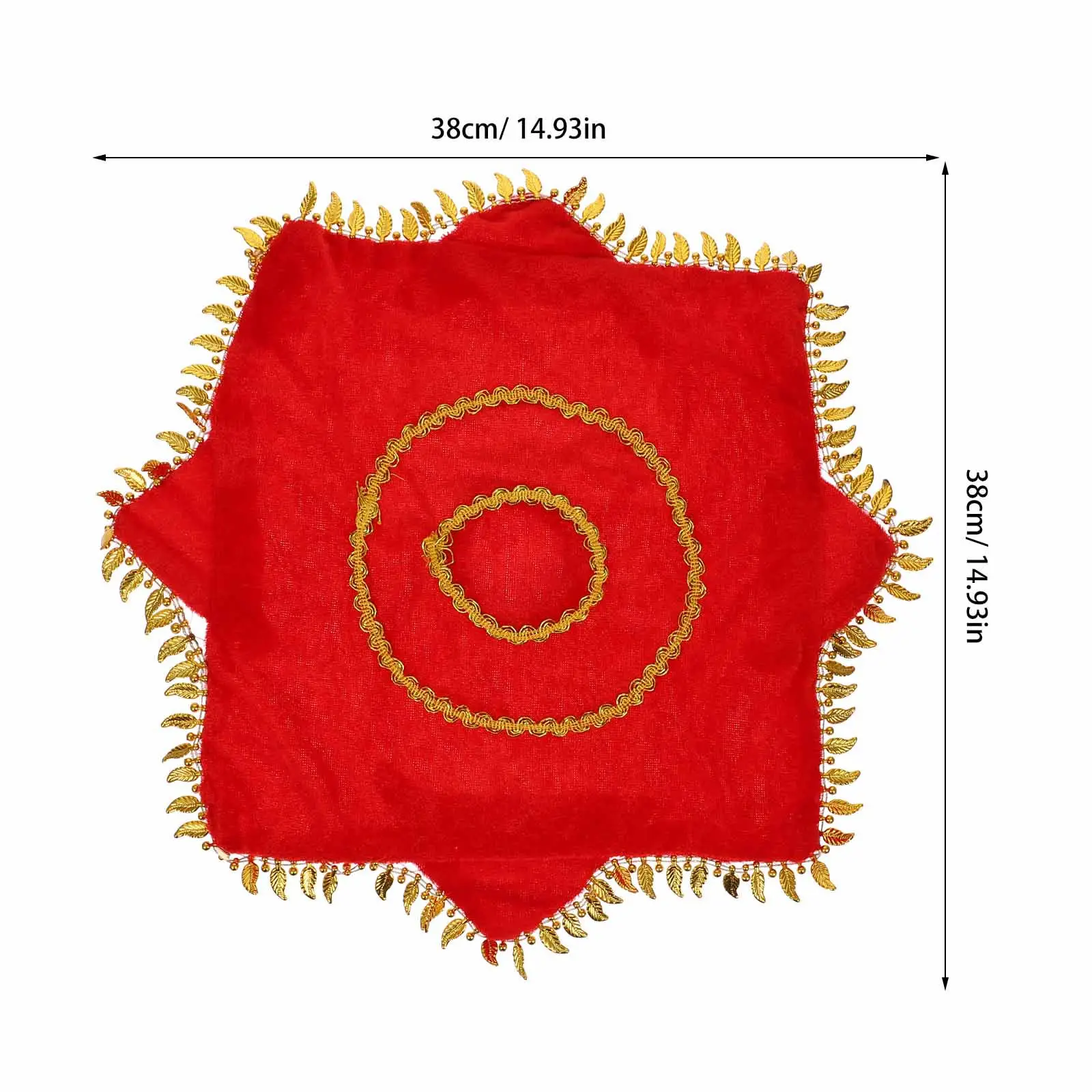 4Pcs Red Dance Handkerchief Prop Rotating Fast Easy Control Comfortable Soft Strong Craftsmanship for Children Adult Performance