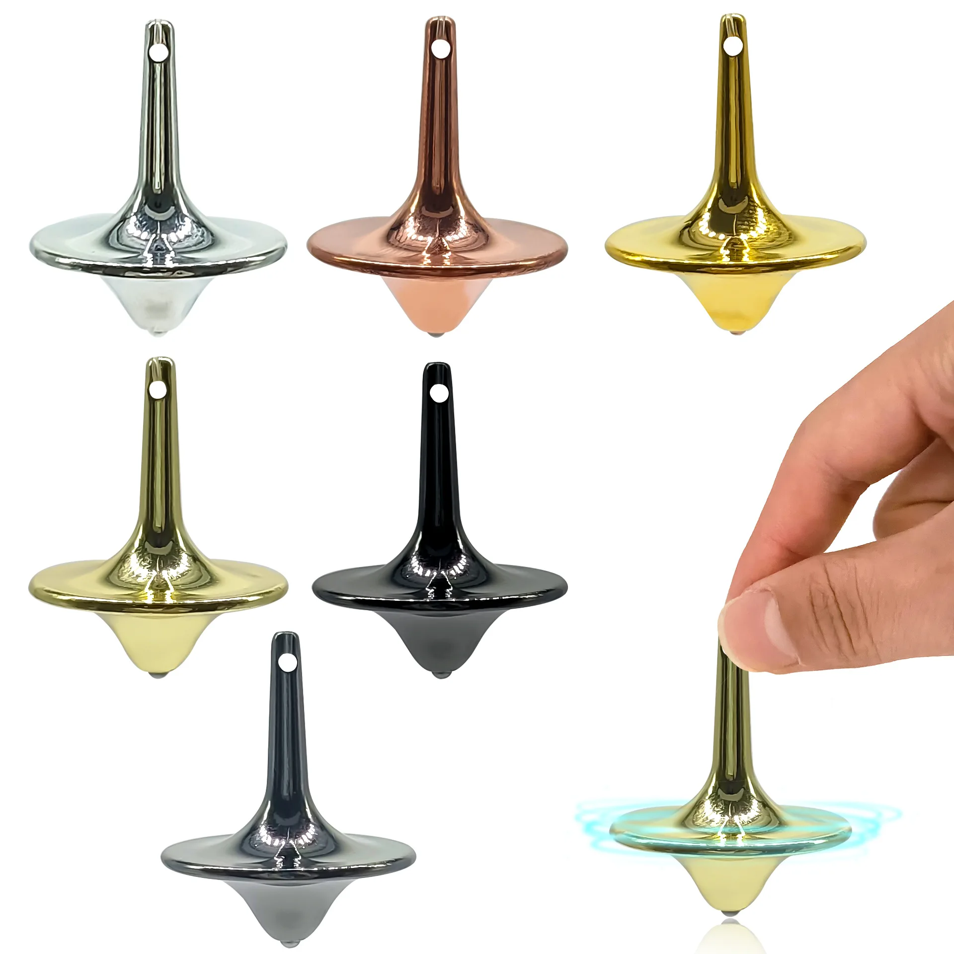 2 teile/beutel Metall Fidget Spinner Spielzeug Nicht Widerstand Hand Spinning Raum Gyro Stress Relief Spielzeug Für Erwachsene Kinder Spiel Spielzeug geschenke