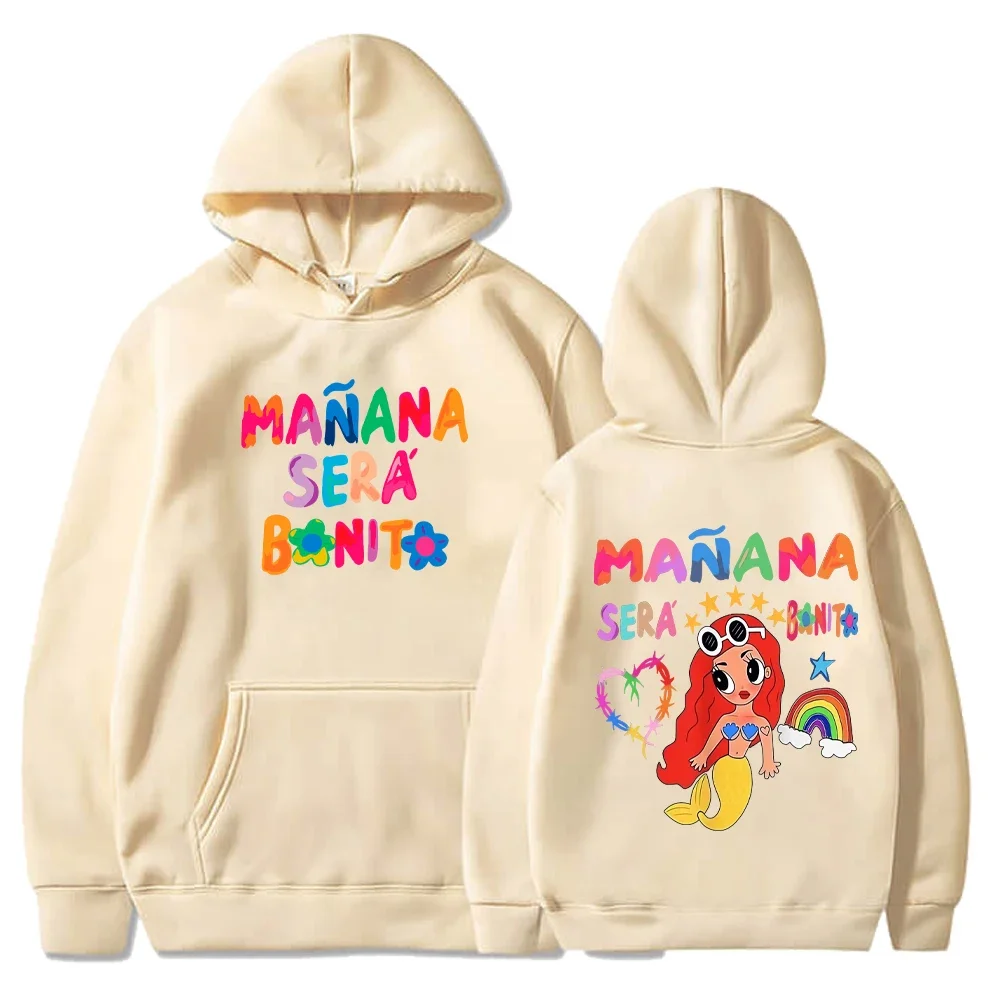 Female Singer Karol G Hoodies Manana Sera Bonito Printing Hoodie Multi-colors Sweatshirts Y2k Fleece Hoody for Men Women