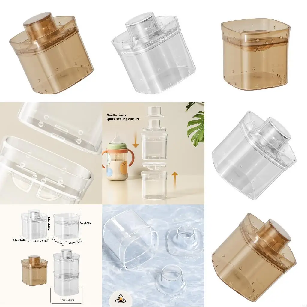 Baby Milk Powder Storage Box Organiser Container Case 90ML Capacity for Travel L8RB