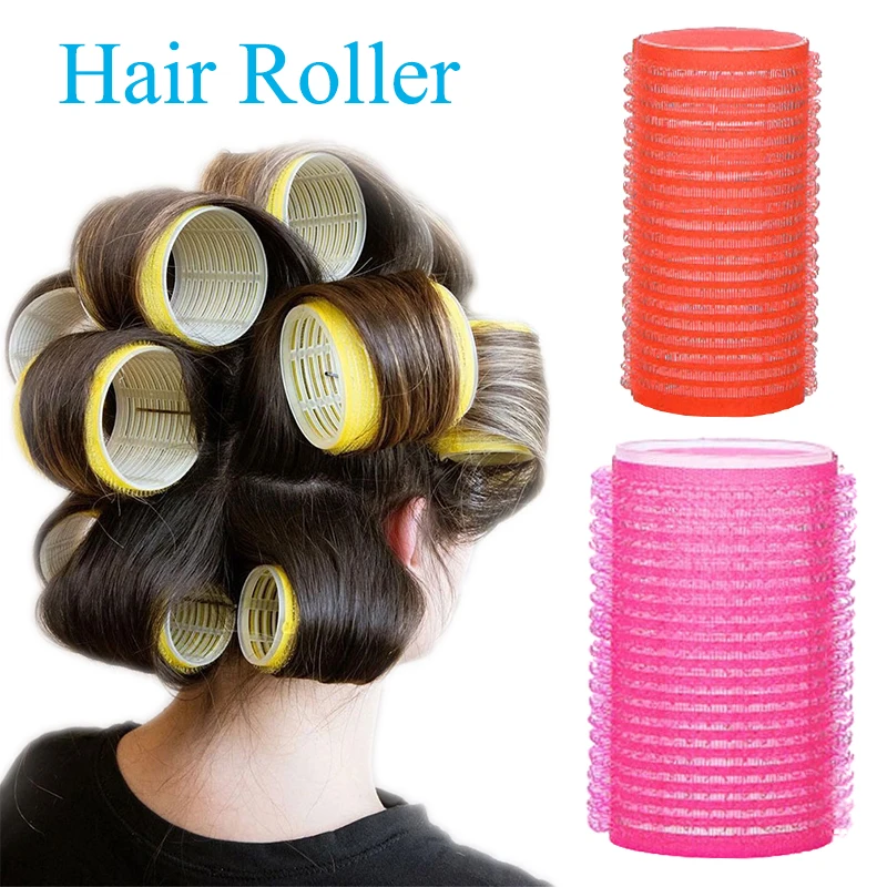 6 pz Bigodini Professionale Multi Formato Salone Auto Grip Parrucchiere Bigodini Magici Donne Strumento Per Lo Styling Dei Capelli Colore Casuale C0023A