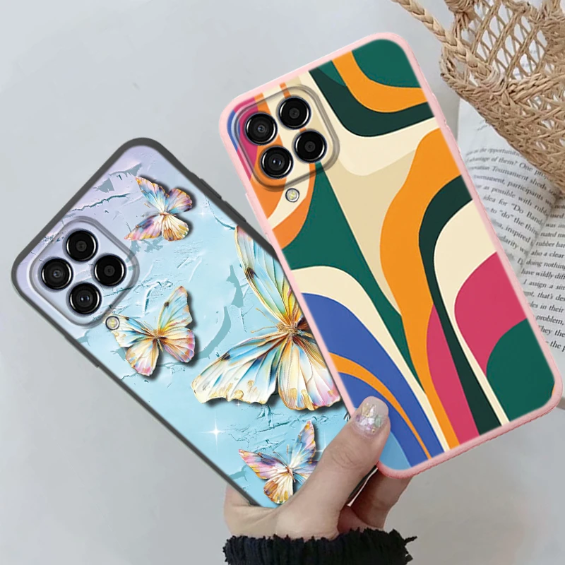 ピンクのバタフライフォンケース,Samsung Galaxy a02s,a12,a22,a31,a41,a51,a71,m53,m33,m12,m22,f12,5g