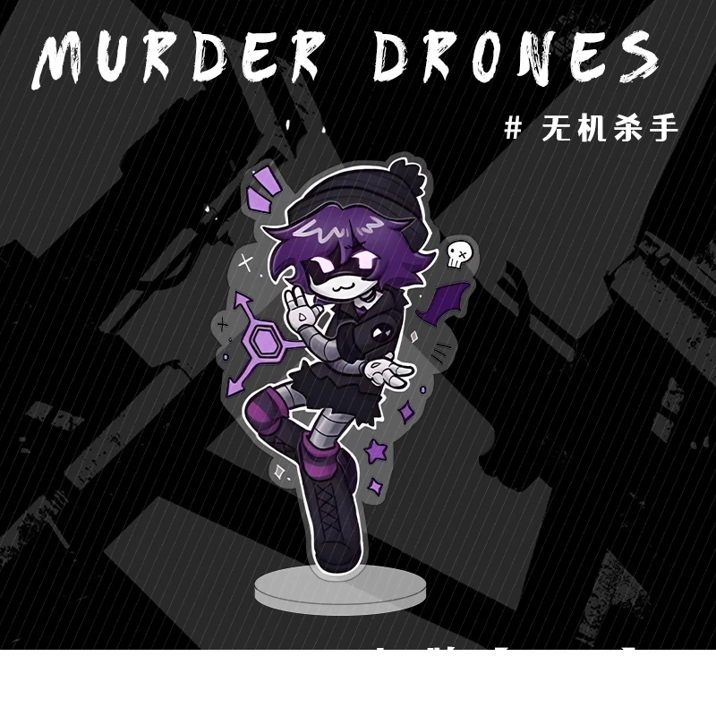 Murder Drones Uzi Doorman Absolute Solver Cyn Doll Mini Acrylic Stand Desktop Ornament Friends Christmas Gifts 10cm