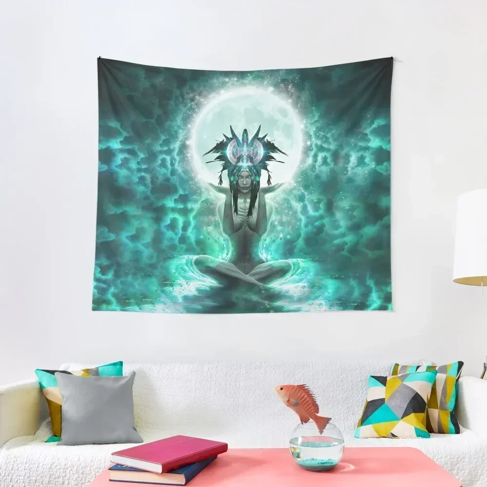 Selene - Moon Goddess - Manafold Art Tapestry Decorations For Room Room Decorating Aesthetic Tapestry