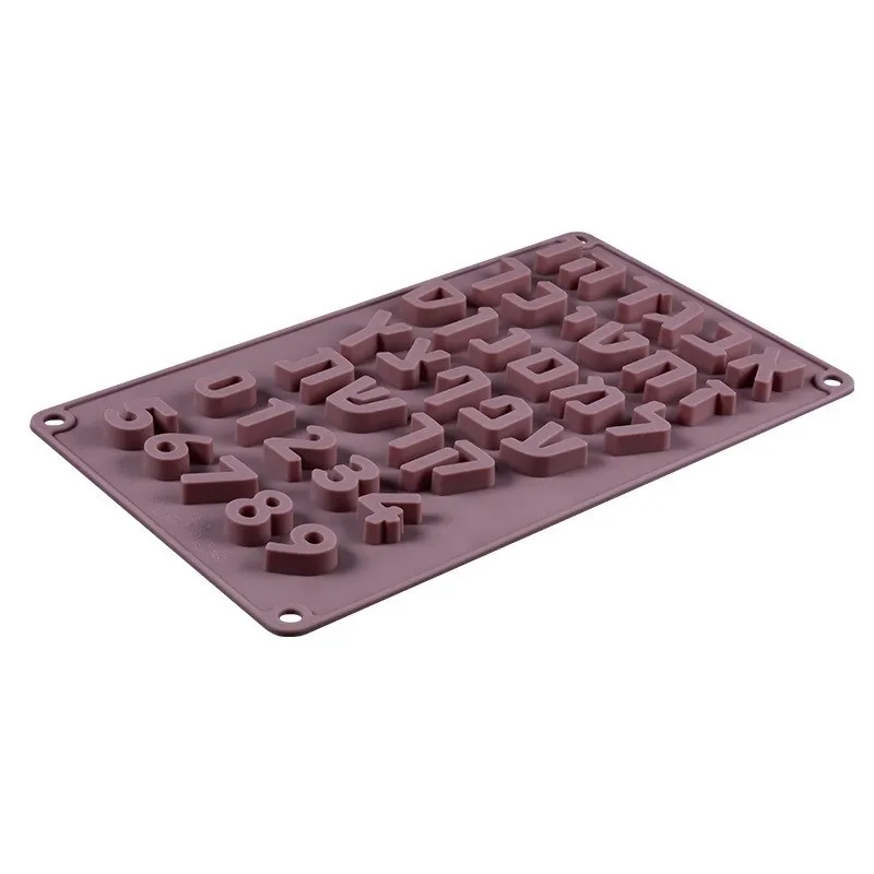 Hebrew Letters Silicone Mold Arabic Numerals Baking Mold Cake Fudge Chocolate Baking Molding Birthday Cake Decorating Tools