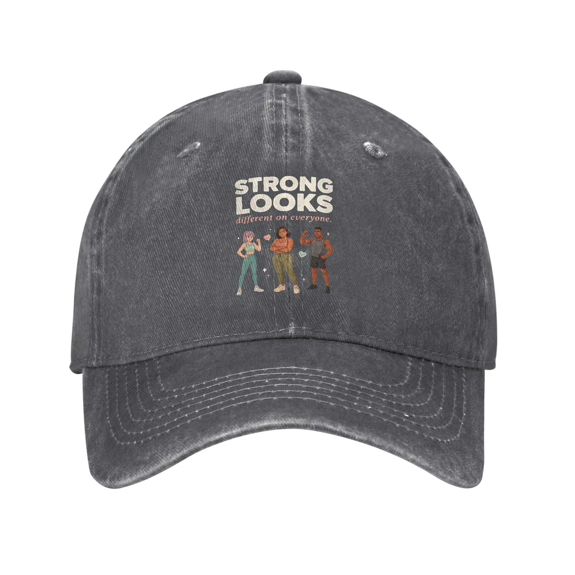 Fashion Strong looks different on everyone baseball cap  Artistic Style Hat Women's