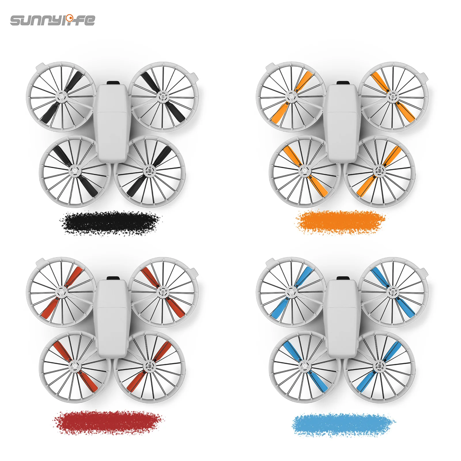 8PCS Colorful 4022F Propeller Props Blade Replacement for DJI Flip Drone Accessory Light Weight Wing Fans