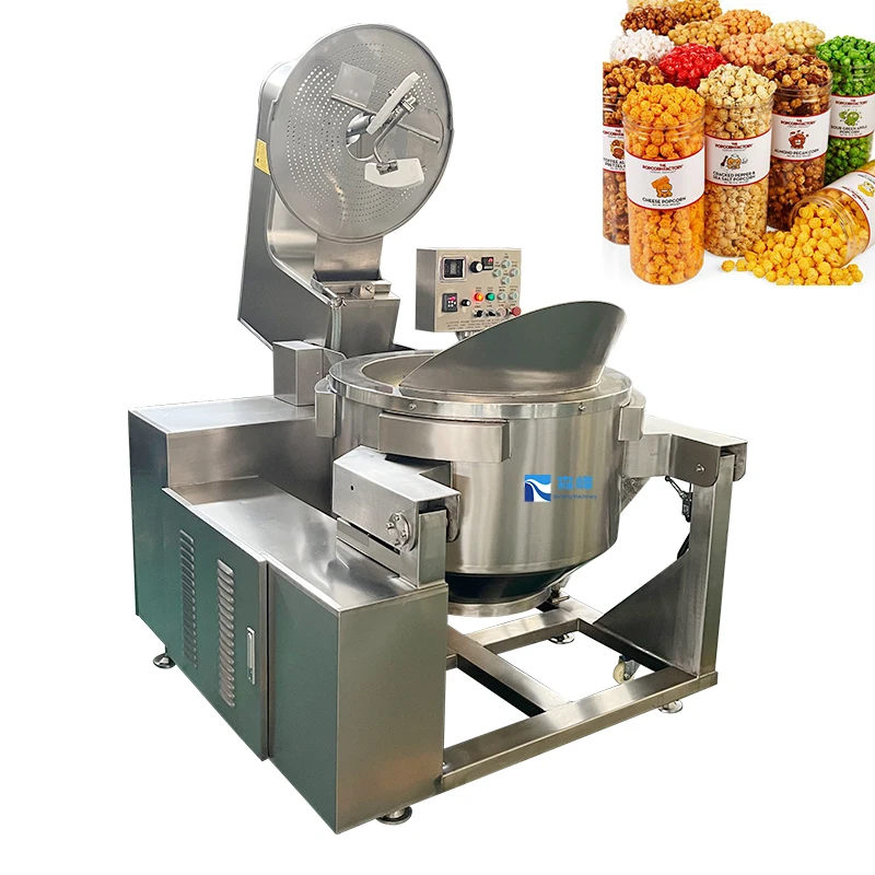 Máquina de Palomitas de Maíz Automática de Gran Capacidad, Fabricada en China, con Sabor Picante, Máquina Industrial para Hacer Palomitas de Maíz