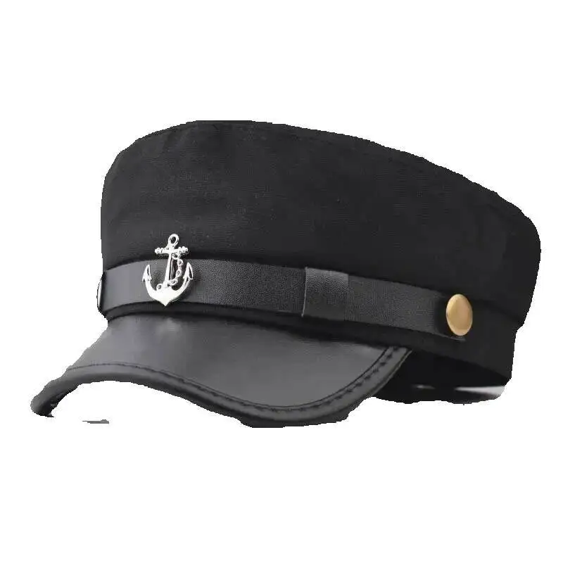 

Newsboy Hats and Caps Women's Octagonal Hat Anchor Military Autumn Winter Fashionable Versatile Beret Spring Thin Style Unique