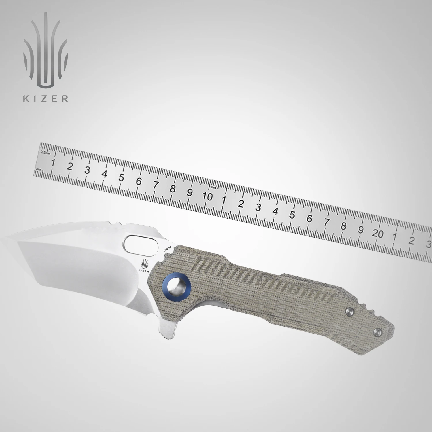 Kizer Pocket EDC Knife V4600C1/V4600C2 Mini Paragon Micarta Handle 154CM Steel Blade Folding Knife