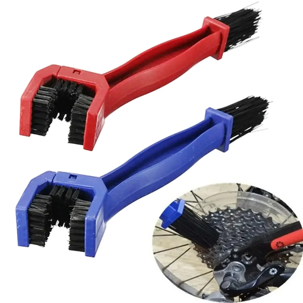 Motorcycle Chain Cleaning Brushes Portable Chain Cleaner Motor Bicycle Scrubber Repair Tool Motorbike Maintenance Tools Port
