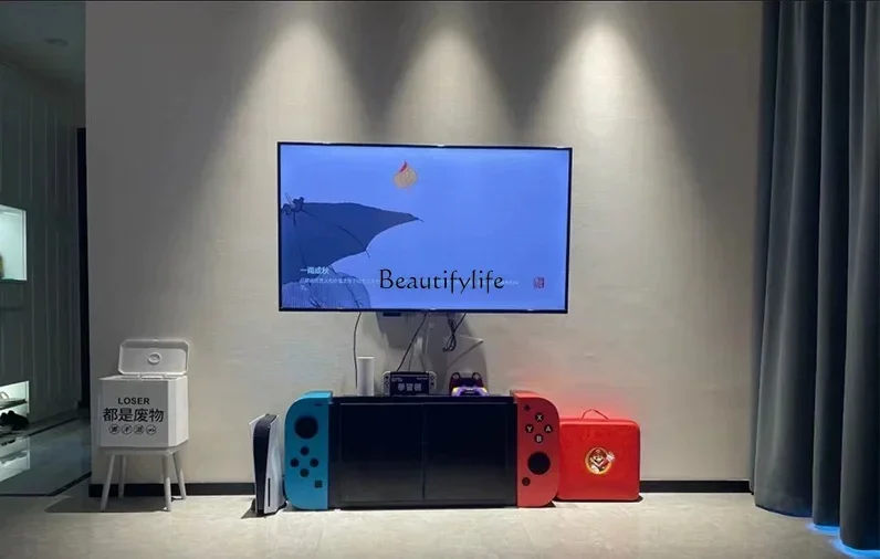 

X4 Recommended TV Cabinet Esports Room Creative Background Wall Storage Storage Game Cabinet