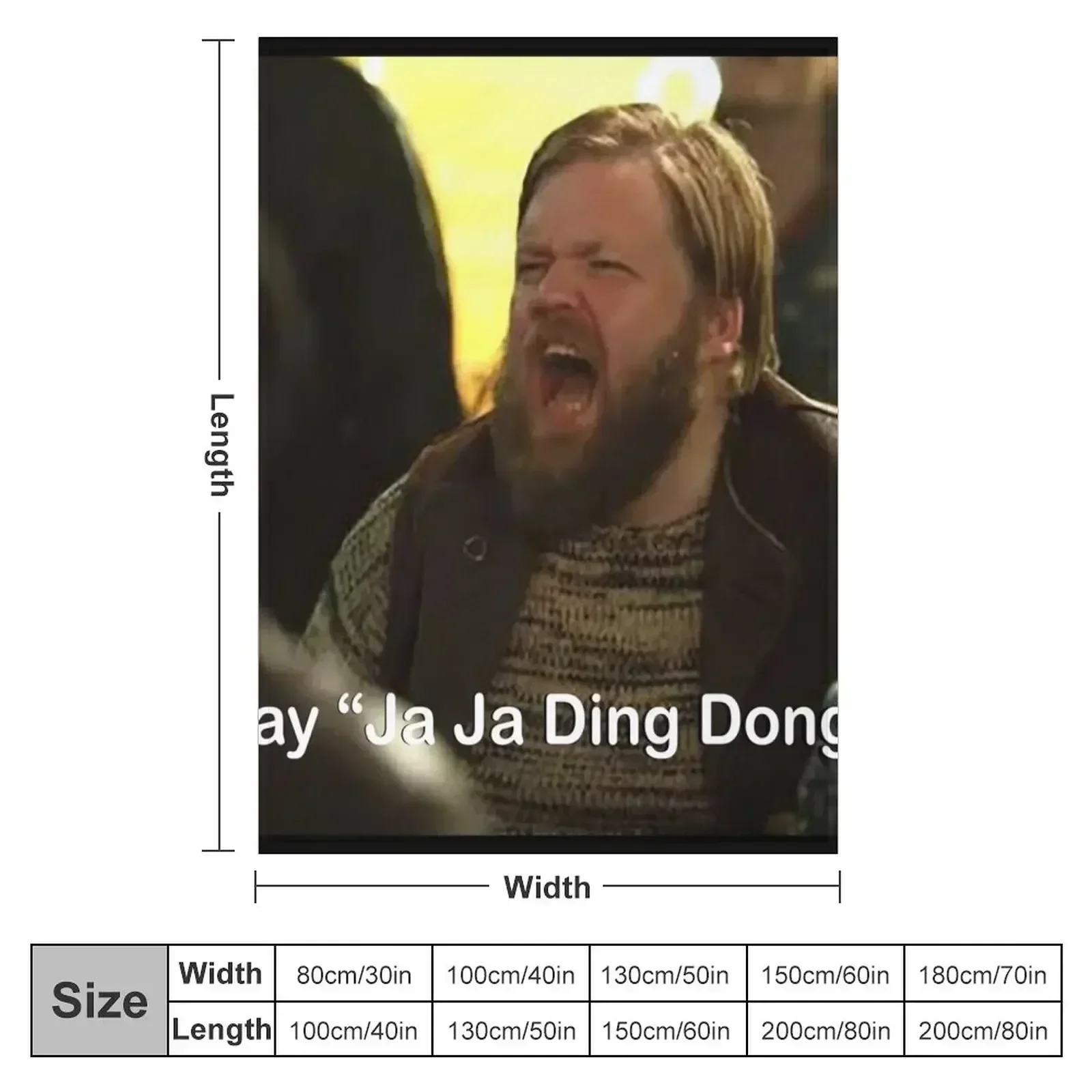 Play Ja Ja Ding Dong! Throw Blanket couch cozy soft plush fuzzy picnic outdoor blanket