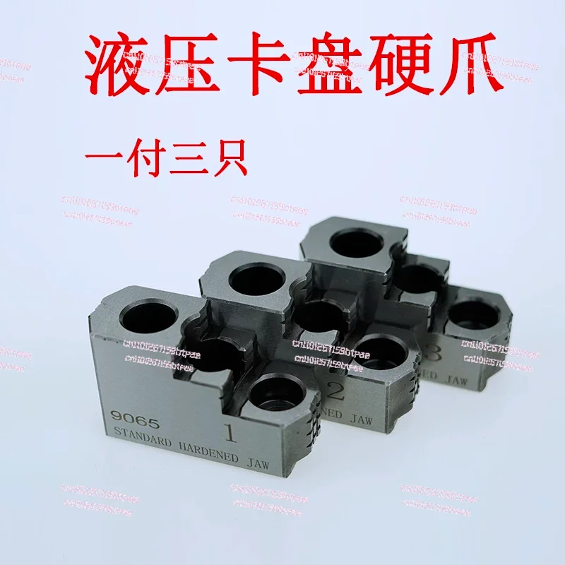 6-8-10 Inch Hydraulic Chuck Three-jaw Hard Claw Hydraulic Oil Pressure Hard 3 Jaws for Mechanical CNC Lathes