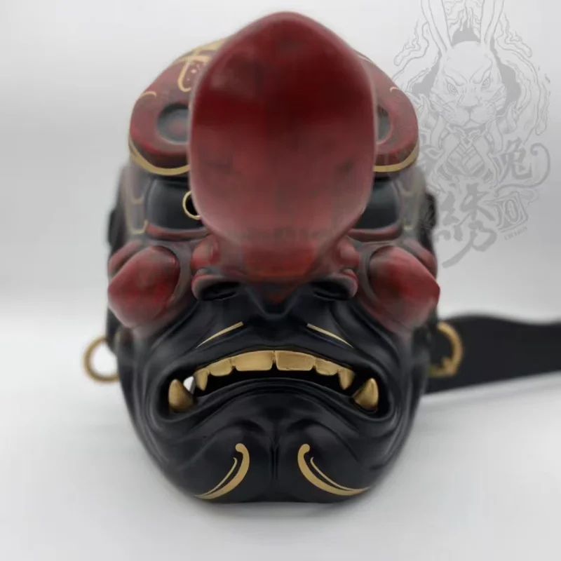 Japanese Tengu Cosplay Wearable Samurai Mask Tattoo Shop Bar Decorations Ball Halloween Props Sky Dog Mask Wearable Ornaments