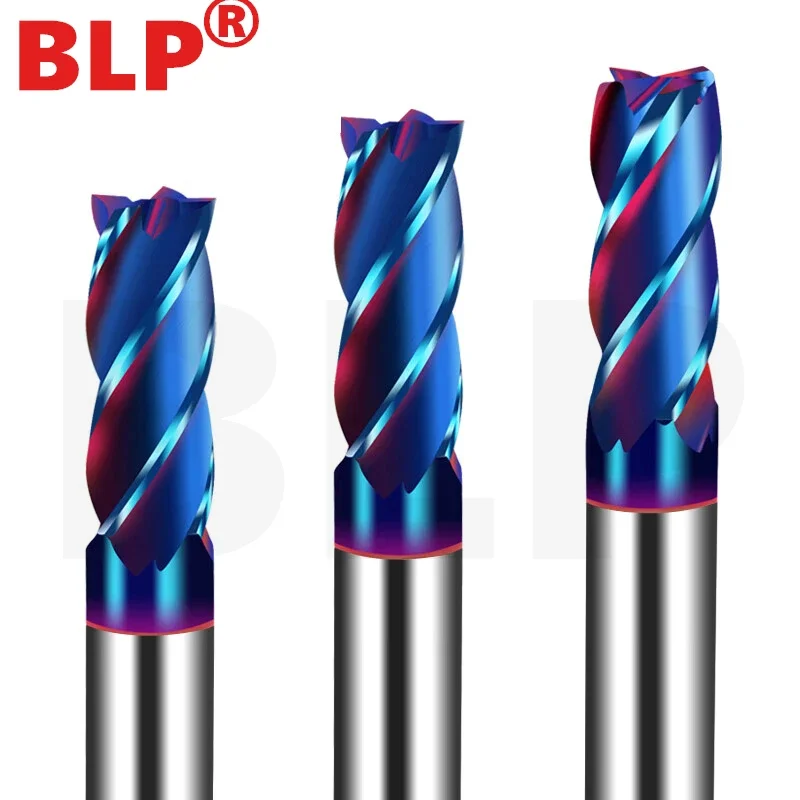 

Концевая фреза из карбида HRC65 с 4 канавками 2 4 5 6 8 10 12 мм фреза с покрытием из сплава Вольфрамовая сталь режущий инструмент ЧПУ концевые фрезы