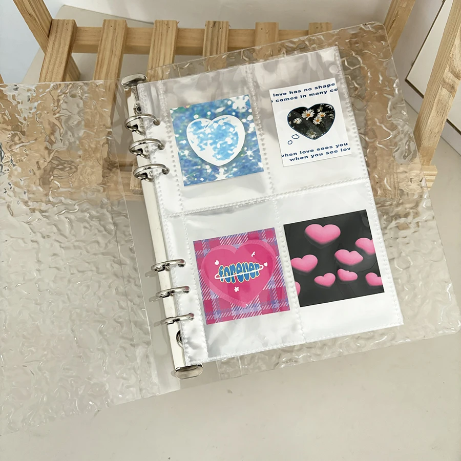 Sharkbang A5/Mini Crystal Binder Kartenbuch, 20 Stück doppelseitige Nachfüllbeutel, Loseblatt-Fotoalbum mit festem Einband, Postkarten-Organizer – Detail 9