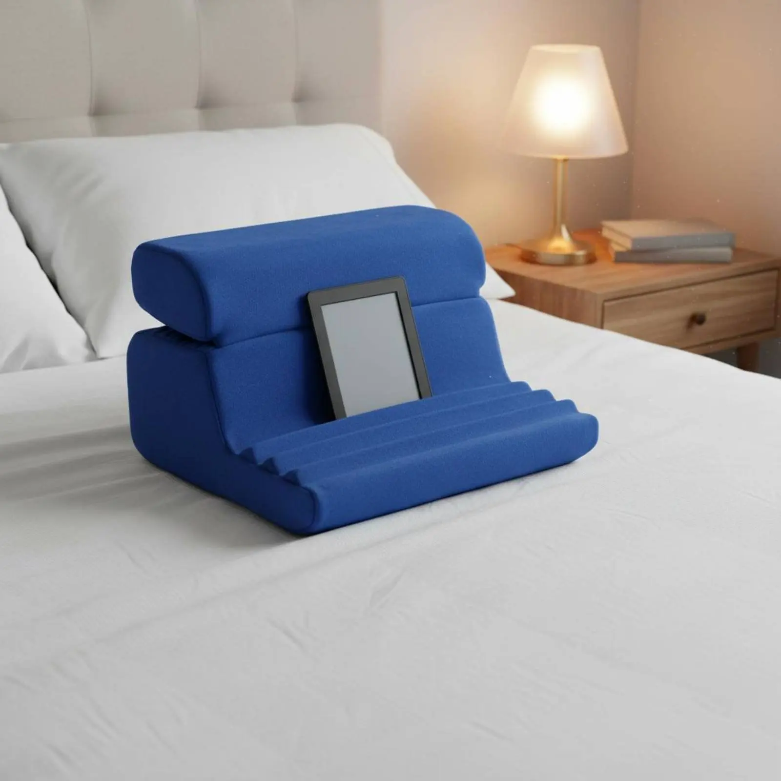 Soft Tablet Pillow Stand Hands-Hands-Liberated Use 2-in-1 Perusing Rest Pillow Multi-Angle Pad Stand Lightweight and Portable