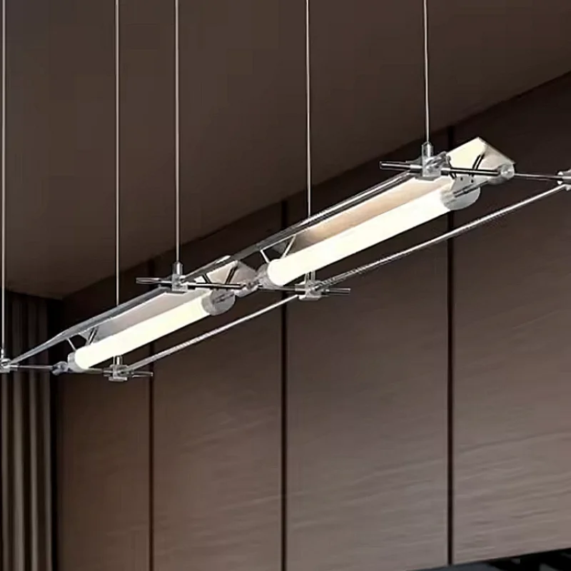 

Cai Liechao designer restaurant chandelier minimalist studio cashier front desk art bar straight bar Mazar lamp