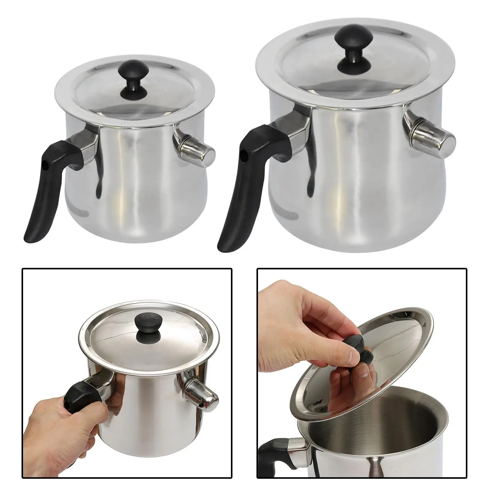 Double Boiler Pouring Pot Soap Candle Making Wax Melting Pitcher Jug Tool