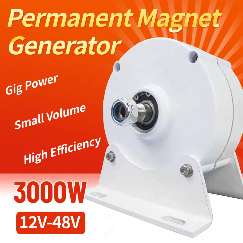 12V 24V 48V 8000W Neuer Energiegenerator 3000W Permanentmagnetgenerator 5000W 3-Phasen-Wechselstromgenerator mit niedriger Geschwindigkeit