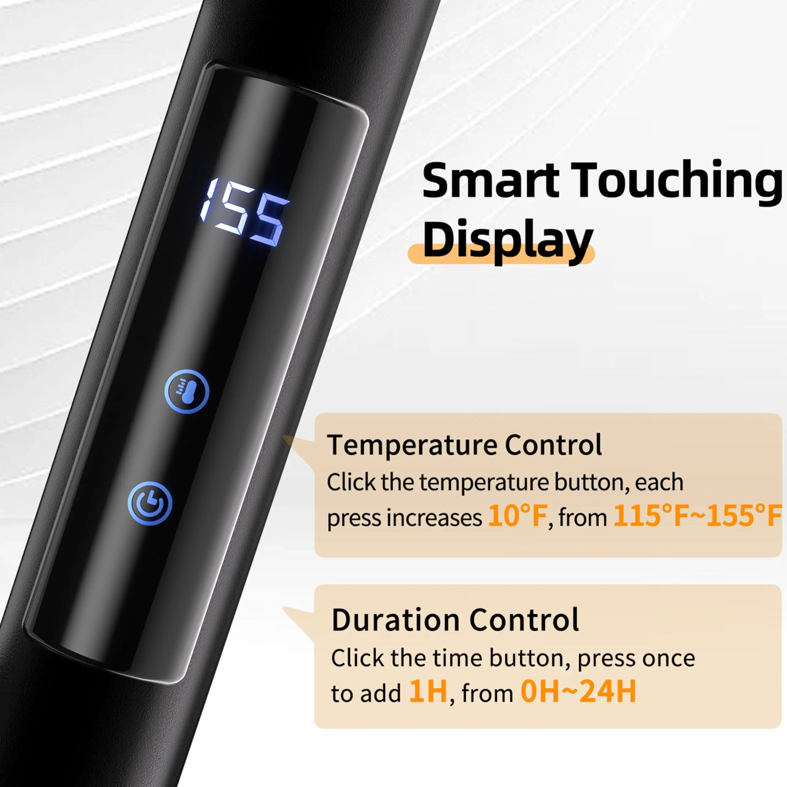 スマートバスルームタオル乾燥機ヒートラック - ブラッシュドゴールド壁掛け式 304ステンレス鋼ラジエーター電気加熱タオルラック