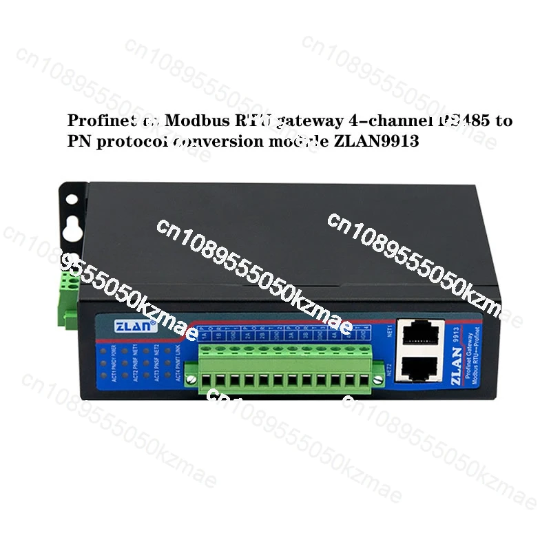 Profinet To Modbus RTU Gateway 4-way RS485 To PN Protocol Conversion Module ZLAN9913