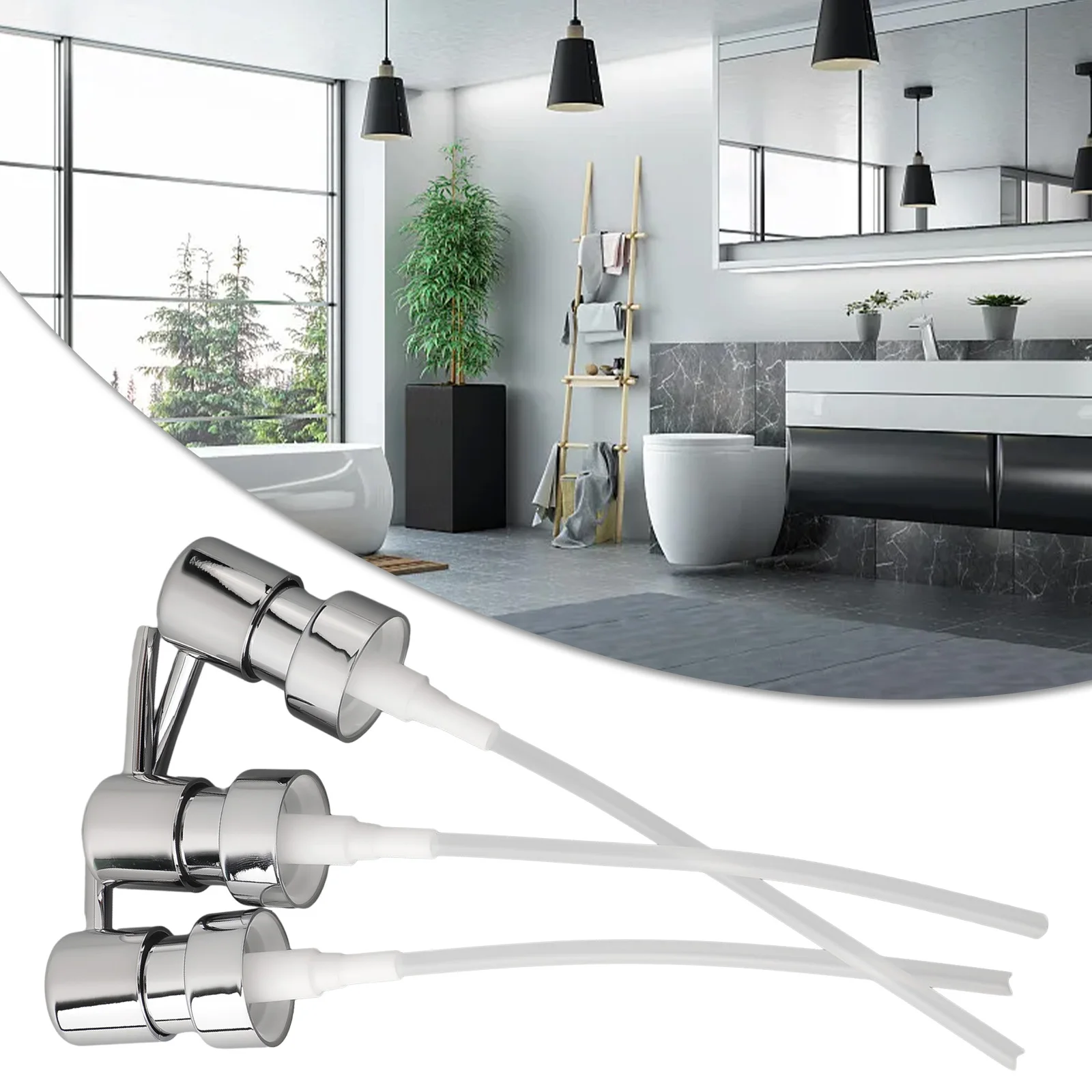 3PCS สบู่โลชั่นหัวปั๊ม Liquid Lotion 28 ด้ายขวดกดหัวฉีดปั๊มหมวกเปลี่ยนโลชั่นแชมพูปั๊มหลอด