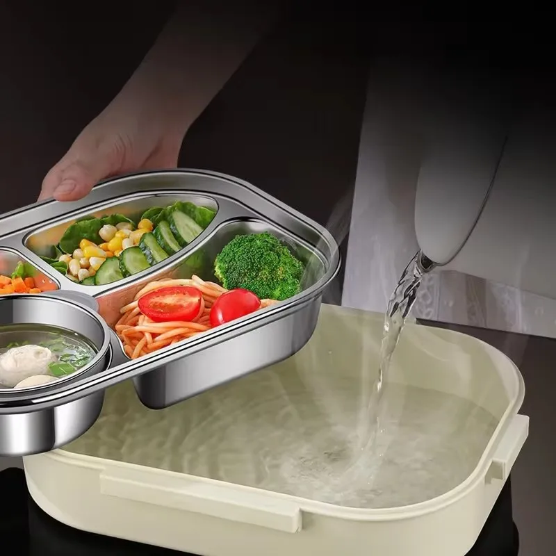 304 Stainless Steel Leak-Resistant Lunch Box with Insulated Bag for Office, School, and Children