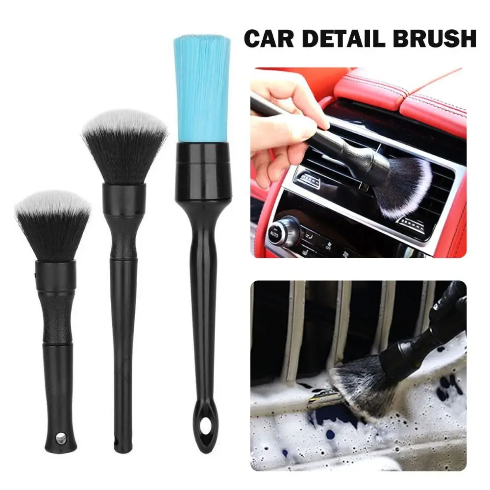 Ultra- Soft Car Detailing Brush Portable Cleaning Car Interior Brush PP Scratch-Free Air Conditioning Brush Dust Remove Tools