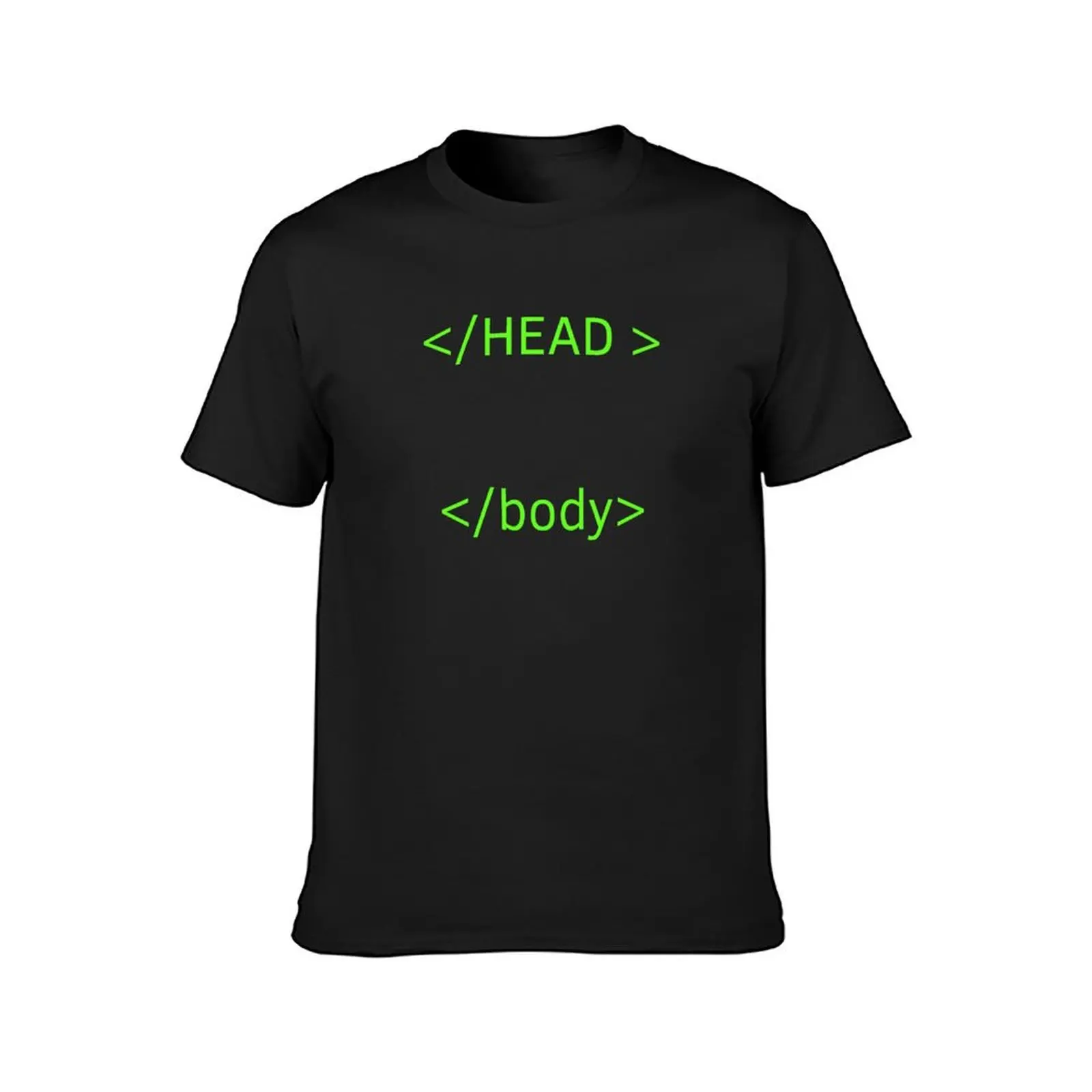 head body humor html tags T-Shirt Aesthetic clothing plus sizes sublime slim fit t shirts for men