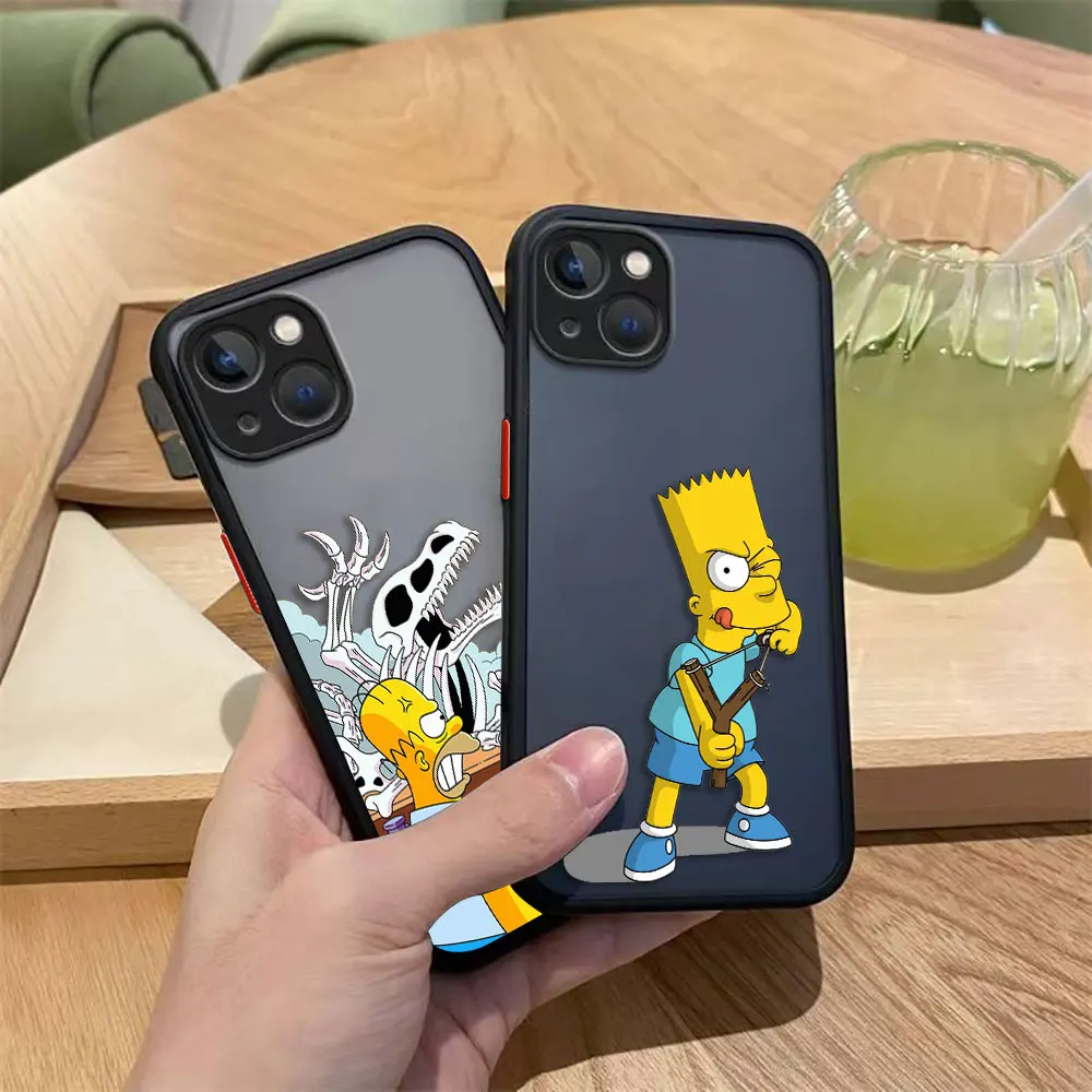 Divertente The S-Simpsons Opaco Cassa Del Telefono Per Xiaomi 10T 11 11T 12 12X 12S 12T F4 F5 M3 M4 X3 X4 X5 GT NFC PRO TPU Caso FAI DA TE Borsette