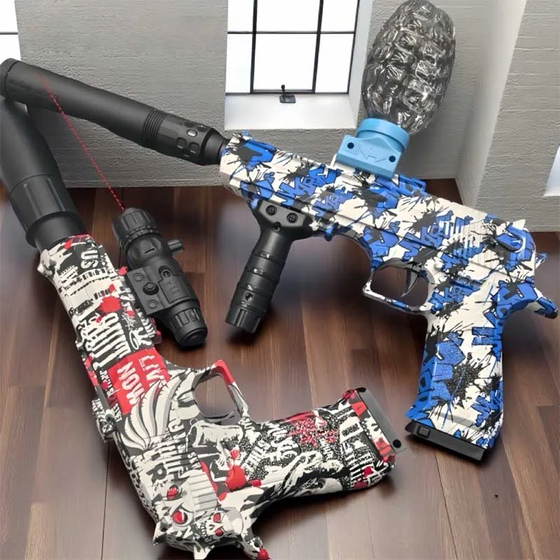 Electric desert eagle gel ball blasting toy gun, high-speed charging, outdoor CS shooting game props