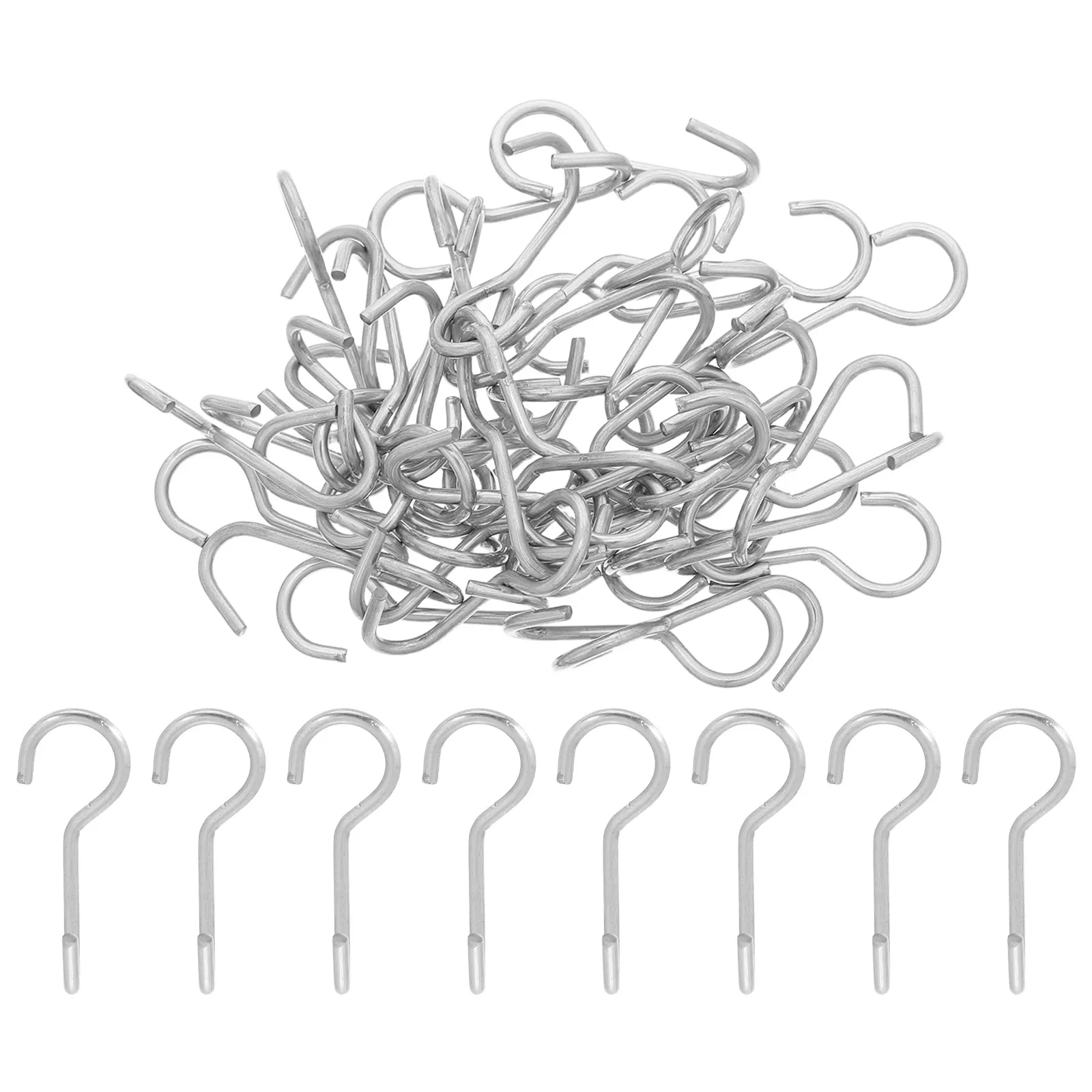 50Pcs Car Seat Cover Hooks Metal for Vehicle Seat Cushion Fixing Stable 35Mm Offset S Hooks Car Interior Automotive Installation